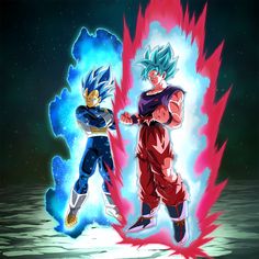 Title Screen, Dragonball Super, Ball Drawing, Super Saiyan Blue, Naruto Vs, Goku Vs, Goku And Vegeta