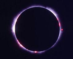 the solar eclipse as seen from space