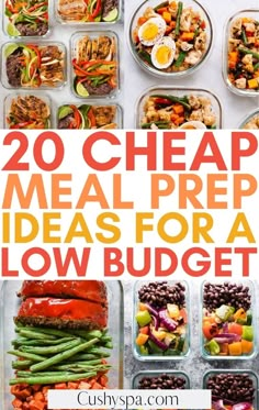 20 cheap meal prep ideas for a low budget