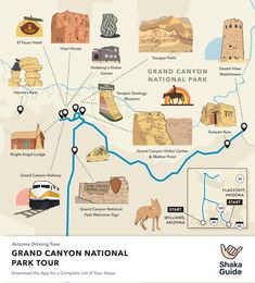 the grand canyon national park map