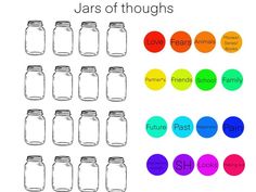 the jars have different colors and sizes to match each type of item in this game