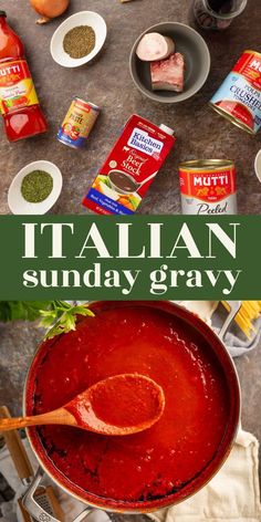 italian sunday gravy is an easy and delicious side dish that's ready in under 30 minutes