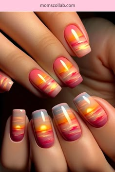 15 Multicolored Spring Nail Designs to Brighten Your Day Awesome Nail Art, Sienna Nails, Cancun Nails, Bright Nail Designs, Multicolored Nails, Latest Nail Designs, Wow Nails