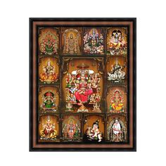 an art work depicting hindu deities