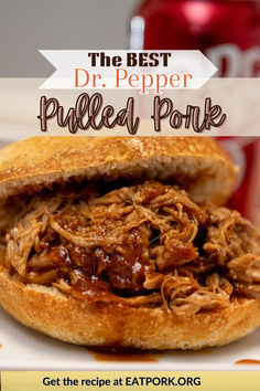 the best dr pepper pulled pork sandwich recipe