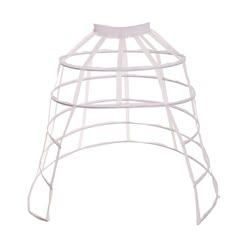 PRICES MAY VARY. Made of steel bones and polyester fabric.Elastic closure. Length is about 33.07 inches/84 CM.Diameter:39.4 inches/95 CM. Elastic waist could stretch to 19.29-35.43 inches(49-90 CM). This black/white hoop cage skirt long pannier 5 hoops crinoline not only support skirts and dresses of the victorian era,medieval/renaissance dress,or your wedding gown,it is also a very impressive item when worn alone,you can decorated with flowers or fashion jewelry It is an amazing accessory for p Victorian Petticoat, Victorian Bustle, Cage Skirt, Petticoat Skirt, Boho Festival Fashion, Victorian Costume, Hoop Skirt, Victorian Wedding, Stage Costume