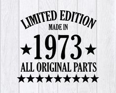 an old time logo with stars and the words limited edition made in 1933 all original parts