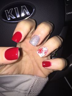 December nails #andysnails Unghie Nail Art, December Nails, Her Nails, Get Nails, Luxury Nails, Cute Nail Designs