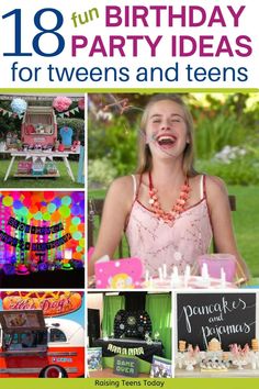 When your child hits the tween or teen years, planning a “cool” birthday party can be tricky. They’re still young enough to actually want a birthday party, but old enough to give a big thumbs down to anything that’s lame, boring, or too childish. That’s why we asked every tween and teen we knew for their opinion! 27 Birthday Party, Birthday Party Ideas For Teenagers, Cool Birthday Party Ideas, Party Ideas For Teenagers, Party Themes For Teenagers, Fun Birthday Party Ideas, 18th Party Ideas, Teen Girl Birthday Party, 27 Birthday