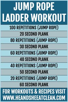 the jump rope ladder workout poster