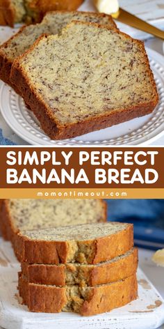 An easy back to school recipe for a simply perfect banana bread! Your back to school breakfast ideas won't be complete without this quick bread. Moist and flavorful with a soft, tender crumb, this homemade banana bread is the BEST! Tasty Banana Bread, Banana Bread Recipe In Grams, Three Banana Bread Recipe, Cake Like Banana Bread, Large Banana Bread Recipe, Banana Bread Recipe Small Batch, 1 Loaf Banana Bread Recipe, Simple Moist Banana Bread, Light And Fluffy Banana Bread