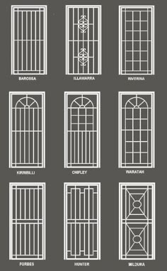 the different types of windows and doors