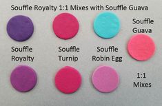 the different colors of buttons are shown in this image, and each has their own name