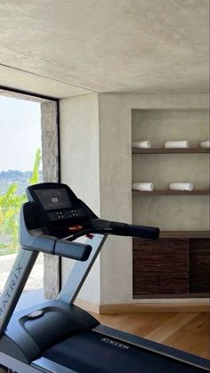 there is a treadmill in the room