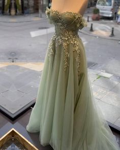 Sage Green Wedding Dress, Flowy Prom Dress, Sage Green Prom Dress, Green Prom Dress Long, Flowy Prom Dresses, Prom Dresses Off The Shoulder, Green Wedding Dresses, Green Formal Dresses, Green Tulle