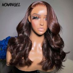 Purchase Info Shipping>>Express Shipping Worldwide Delivery time>> USA/UK (3-5 Bdays), others (5-8 Bdays) Payment>> Klarna, Debit/Credit Card, PayPal Handling time>> 2-4 Working Days after Payment Returns>> 30 Days Money-Back Guarantee Free Gifts>>Gifts Packs More Details Hair Material 100% virgin remy hair Model Length 22 inches Model Density 250% Hair Color Dark reddish brown Hairline Pre-plucked Lace wowangel HD Lace Lace Area 9x6 HD lace closure Straps Adjustable Cap Desigin Ultra fitted glu Wig Business, Frontal Wig Body Wave, Wig Inspiration, Wigs Braids, Hair Color Chocolate, Chocolate Brown Hair Color, Peekaboo Hair, Wig Collection, Frontal Wig Hairstyles