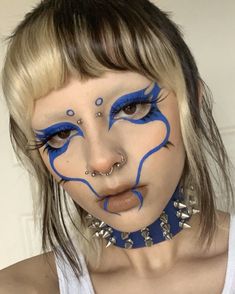 Drag Make-up, Punk Makeup, Alt Makeup, Linda Hallberg, Face Art Makeup, Graphic Makeup, Palaye Royale, Smink Inspiration