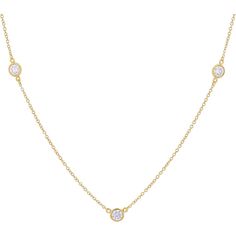 Radiant 18K Yellow Gold Tiffany & Co Half Carat Diamond Stations Necklace Tiffany Necklace Yellow Diamond, Tiffany Bean Diamond Necklace, Tiffany Diamond Necklace, 3 Diamond Necklace, Diamond Necklace Tiffany, Gold Tiffany, Tiffany Diamond, Divine Design, Delicate Chain