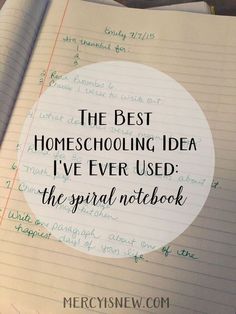 the best homeschooling idea i've ever used the spiral notebook