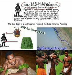 an ad for california gold coast news with pictures of men in grass skirts, and the caption california gold coast