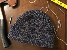 Men's handmade beanie-style crochet hat. Fits L to XL.  Double-worked with two high-quality 100% wool yarns for extra thickness and warmth. 100% wool locks-in natural body heat better than synthetic fibers - your head will never be cold again! Extra wide brim can be adjusted to cover ears and back of neck. Perfect for winter outdoor activities such as yardwork, hiking, camping, and more! Perfect as gifts! Field-tested in the frigid winters of New England. - Measurements (fits L to XL): Circumfer Wool Hat Men, Winter Outdoor Activities, Handmade Beanies, Beanie Style, Body Heat, Natural Body, Synthetic Fiber, Wool Hat, Wide Brimmed