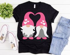 Lap Quilt Size, Shirt Clipart, San Valentine, Svg Valentines Day, Valentine Gnome, Gnome Svg, Girl Gnome, Valentines Day Svg, Gnomes Diy