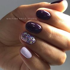 Fall Nail Art Designs, Fall Nail Art, Dipped Nails, Purple Nails, Trendy Nails, Winter Nails, Nail Art Design, Diy Nails, How To Do Nails