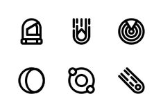 the icons are black and white, but they have no color or font on them