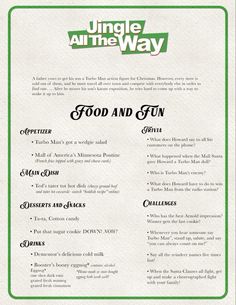 the menu for jungle at the way is shown in green and white lettering, which reads food