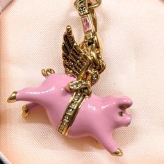 Bnib Rare Vintage Juicy Couture When Pigs Fly Charm. When Pigs Fly, Pigs Fly, Vintage Juicy Couture, Juicy Couture Charms, Juicy Couture Jewelry, Flying Pig, Funky Jewelry, Couture Jewelry, Play Dress Up