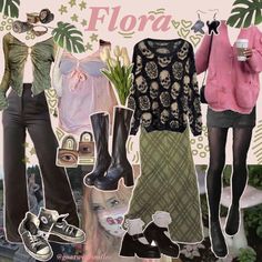 Whimsigoth Outfits, Peony Aesthetic, Street Outfits, Fashion Kawaii, Girl Fashion Style, Aesthetic Streetwear, Y2k Fairy, Fairy Grunge