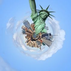 the statue of liberty is seen in this 360 - view photo taken on july 22, 2013