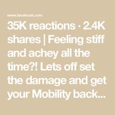 35K reactions · 2.4K shares | Feeling stiff and achey all the time?! Lets off set the damage and get your Mobility back!  DM for Online or In Persona Training!! | Alejandro Matias | Alejandro Matias · Original audio Stretching, Persona, Audio, Train, Let It Be, Feelings, The Originals