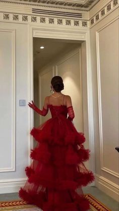 Red Tulle Prom Dress, Tulle Prom Dresses, Gorgeous Prom Dresses, Looks Party, Prom Dress Inspiration, Pretty Prom Dresses, فستان سهرة, Tulle Prom Dress, Glam Dresses