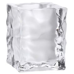 an ice cube is shown on a white background