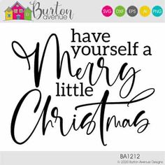 a christmas card with the words have yourself a merry little christmas