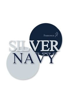 two stickers with the words silver navy on them