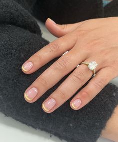 Short French Color Nails, French Nails Colored Short, Short Nail Colours, Short Nails French Tip Color, Coloured Tips Nails, Coloured French Nails Tips, Coloured French Tip Nails, Coloured French Tips, Colored Nail Tips