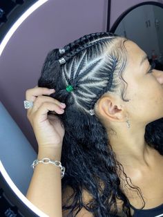 Cornrow Hairstyle, Punk Hairstyles, Hair Braid Patterns, Mixed Curly Hair, Quick Natural Hair Styles, Quick Braided Hairstyles, Hair Braid Videos, Trendy Hairstyle