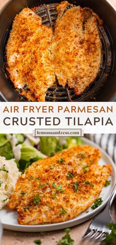 Panko Tilapia Air Fryer, Tilapia Recipes Air Fryer, Air Fryer Tilapia Recipes, Tilapia Air Fryer Recipes, Fish Side Dishes, Tilapia Dinner, 2024 Meals, Parmesan Crusted Tilapia