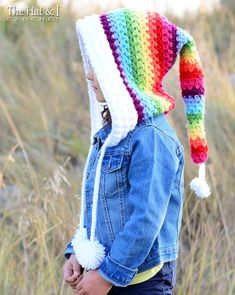 Crochet Hood Pattern, Heart Blanket Crochet Pattern, Crocheted Gifts, Rainbow Fairy, Crochet Hood, Hood Pattern, Popular Crochet, Crochet Fairy, Confection Au Crochet