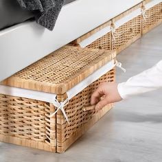 underbed storage - Search - IKEA Cute Laundry Basket For Bedroom, Decorative Laundry Baskets, Laundry Basket Ideas For Bedroom, College Dorm Storage Ideas, Dorm Stuff, Ikea Furniture Hacks, Dorm Ideas, Furniture Hacks, Dream Apartment