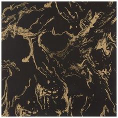 an abstract black and gold painting