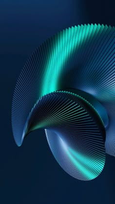 an abstract blue and green background with wavy lines