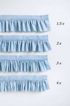 How To Sew Gathered Fabric, How To Sew A Ruffle Skirt, Ribbon Ruffles Diy, How To Sew A Ruffle Sleeve, Sewing Ruffles Easy, Adding Ruffles To A Dress, Knit Fabric Sewing Projects, How To Sew Gathers, Ruffle Sewing Pattern