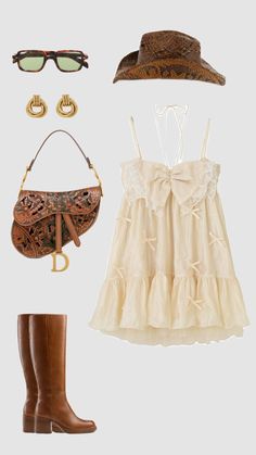 Look Boho Chic, Western Style Outfits, Country Outfits, Looks Style, Lookbook Outfits, Festival Outfits