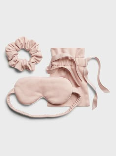 Unwind with the help of this eye mask and scrunchie set made in our ribbed Restore fabric.  Our designers lined the eye mask in soft, luxurious silk for ever sweeter dreams.  Includes eye mask, scrunchie, and storage bag.  SUSTAINABLE: Made with both TENCEL™ lyocell and LENZING™ ECOVERO™, a breathable fiber derived from certified renewable wood sources, produced using methods that reduce water impact and emissions by up to 50% compared to traditional viscose. Travel Eye Mask, Eye Mask Travel, Satin Eye Mask, Slip Silk Eye Mask, Holiday Eye, Luxury Eye Mask Sleep, Silk Eye Mask, Wardrobe Planning, Handmade Wardrobe