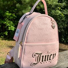 Juicy Couture Mini Backpack Handbag Purse Brand New Juicy Couture Backpack Pink, Juicy Backpack, Juicy Couture Backpack, Pink Juicy Couture, Backpack Handbag, Mini Backpacks, Purse Brands, Couture Bags, Juicy Couture Bags