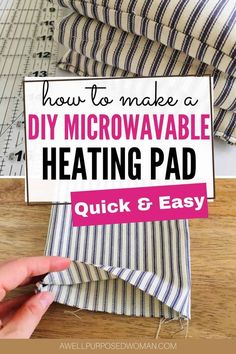 how to make a diy microwavable heating pad with quick and easy instructions