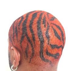 Tiger Stripes Hair, Black Boy Hairstyles, Shaved Head Designs, Shave My Head, Buzzed Hair, Shaved Hair Designs, Cute Hair Colors, Crazy Hair Days, Punk Hair